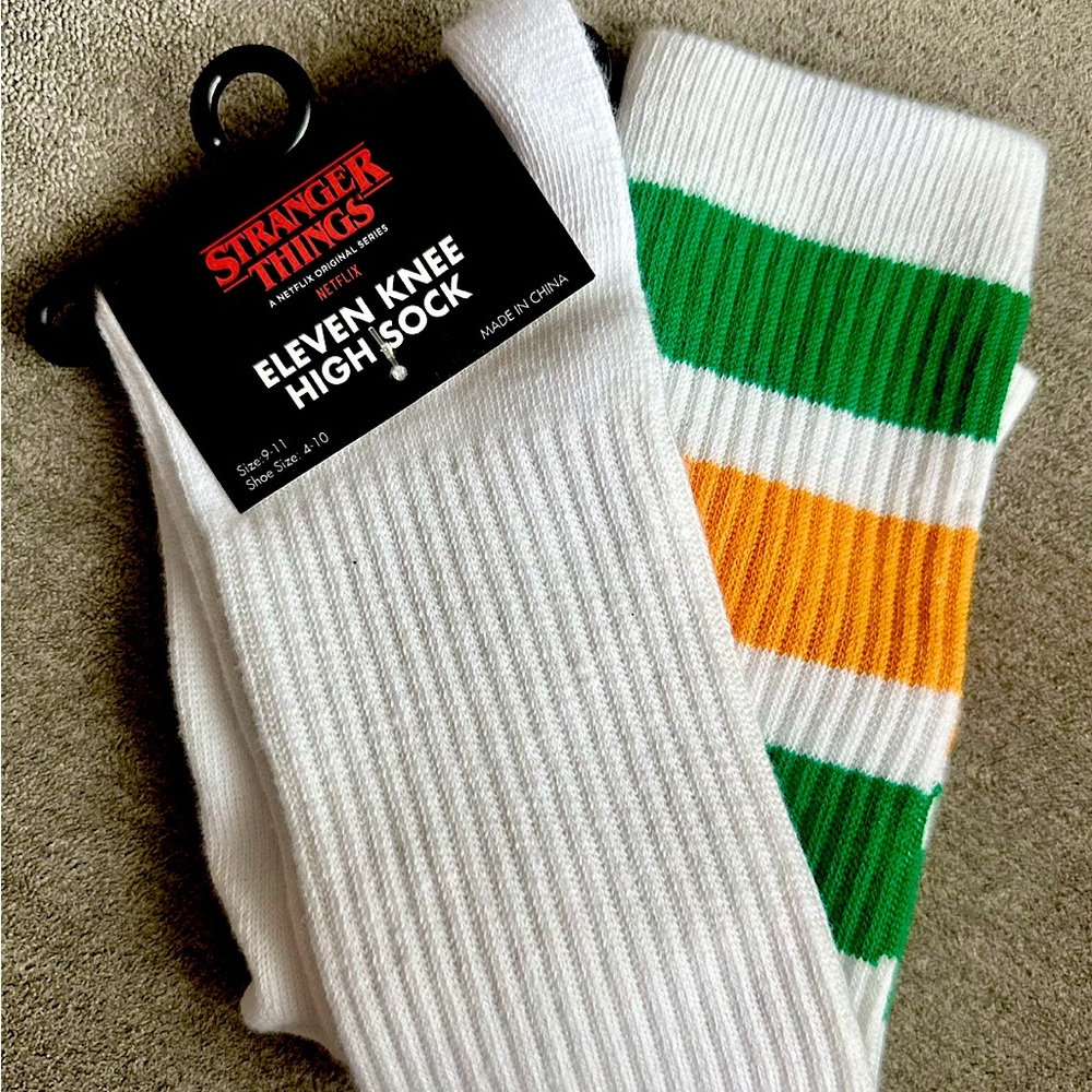 BRAND NEW Stranger Things Adult ‘Eleven Knee High Socks’